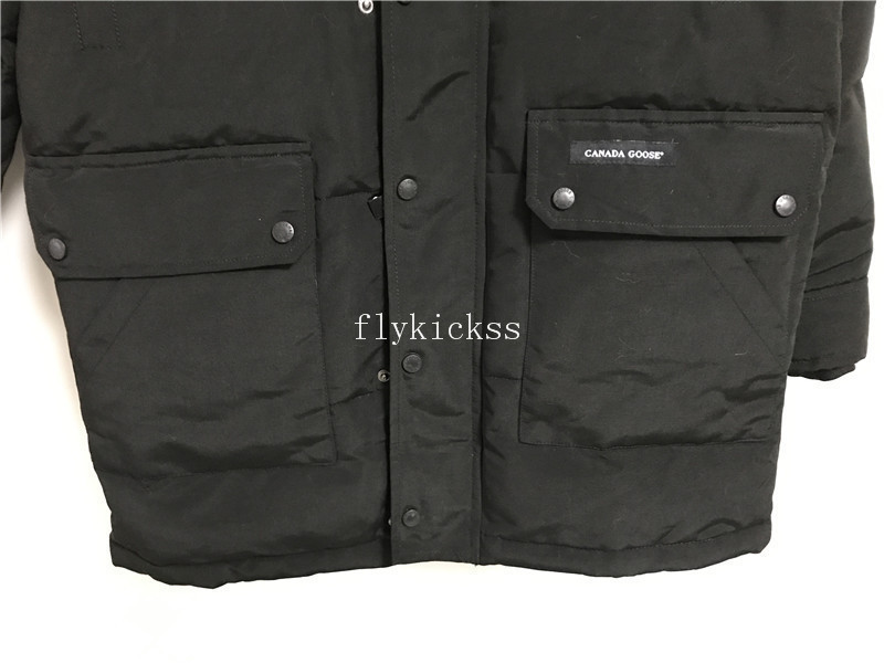 Nobis Canada Goose Black Coat Grey logo